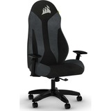 Corsair TC60 Butaca para jugar Asiento acolchado Negro, Gris, Asientos de juego gris/Negro, Butaca para jugar, Asiento acolchado, Respaldo acolchado, PC, Negro, Negro, Gris