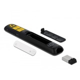 DeLOCK 64092 apuntador inalámbricos Negro, Presentador negro, USB, 30 m, Negro