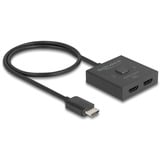 DeLOCK Conmutador HDMI 2 > 1 bidireccional 8K negro