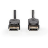Digitus AK-340100-150-S, Cable negro