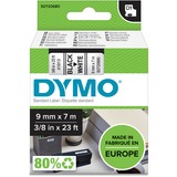 Dymo D1 - Etiquetas estándar - Negro sobre blanco - 9mm x 7m, Cinta de escritura Negro sobre blanco, Poliéster, Bélgica, -18 - 90 °C, DYMO, LabelManager, LabelWriter 450 DUO