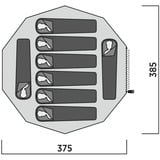 Easy Camp Rands Tipi, para 8 personas, Tienda de campaña marrón