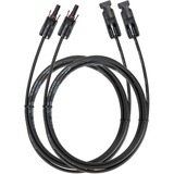 EcoFlow Cable de extensión solar 3 metros, Cable alargador negro