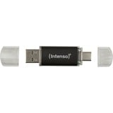 Intenso 3539480 unidad flash USB 32 GB USB Type-A / USB Type-C 3.2 Gen 1 (3.1 Gen 1) Antracita, Lápiz USB antracita/Transparente, 32 GB, USB Type-A / USB Type-C, 3.2 Gen 1 (3.1 Gen 1), 70 MB/s, Tapa, Antracita