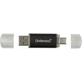 Intenso 3539480 unidad flash USB 32 GB USB Type-A / USB Type-C 3.2 Gen 1 (3.1 Gen 1) Antracita, Lápiz USB antracita/Transparente, 32 GB, USB Type-A / USB Type-C, 3.2 Gen 1 (3.1 Gen 1), 70 MB/s, Tapa, Antracita