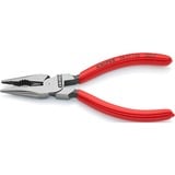 KNIPEX 0821145 Alicates de punta fina alicate, Alicates combi rojo, Alicates de punta fina, Metal, De plástico, Rojo, 14,5 cm, 116 g