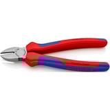 KNIPEX 70 02 180 Alicates de corte diagonal alicate azul, Alicates de corte diagonal, Acero cromo vanadio, De plástico, Azul/Rojo, 18 cm, 252 g