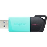 Kingston DataTraveler Exodia M unidad flash USB 256 GB USB tipo A 3.2 Gen 1 (3.1 Gen 1) Negro, Turquesa, Lápiz USB turquesa/Negro, 256 GB, USB tipo A, 3.2 Gen 1 (3.1 Gen 1), Deslizar, 10 g, Negro, Turquesa