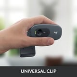 Logitech 960-001063 cámara web 3 MP 1280 x 720 Pixeles USB Gris Oscuro, Webcam negro, 3 MP, 1280 x 720 Pixeles, 30 pps, 720p, 55°, USB