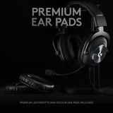 Logitech PRO X Auriculares Diadema Conector de 3,5 mm Negro, Auriculares para gaming negro, Auriculares, Diadema, Juego, Negro, Binaural, 2 m