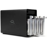 OWC ThunderBay 4 Carcasa de disco duro/SSD Negro 2.5/3.5", Caja de unidades negro, Carcasa de disco duro/SSD, 2.5/3.5", SATA, Serial ATA II, Serial ATA III, 40 Gbit/s, Hot-swap, Negro
