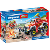 PLAYMOBIL Action Heroes Camión de bomberos, Juegos de construcción 