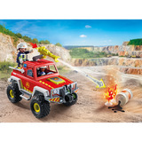 PLAYMOBIL Action Heroes Camión de bomberos, Juegos de construcción 