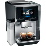 Siemens TQ707D03 cafetera eléctrica Totalmente automática Cafetera combinada 2,4 L, Superautomática acero fino/Negro, Cafetera combinada, 2,4 L, Granos de café, Molinillo integrado, 1500 W, Negro