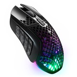 SteelSeries Aerox 9 ratón Ambidextro RF inalámbrica + Bluetooth Óptico 18000 DPI, Ratones para gaming negro, Ambidextro, Óptico, RF inalámbrica + Bluetooth, 18000 DPI, 1 ms, Negro