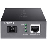 TP-Link TL-FC311A-2 convertidor de medio 1000 Mbit/s Monomodo Negro 1000 Mbit/s, IEEE 802.3ab, IEEE 802.3i, IEEE 802.3u, IEEE 802.3z, Gigabit Ethernet, 10,100,1000 Mbit/s, 1000 Mbit/s, Completo, Semi (dúplex)