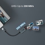 TP-Link UA430 lector de tarjeta USB 3.2 Gen 1 (3.1 Gen 1) Type-C Gris, Lector de tarjetas gris, MicroSD (TransFlash), SD, Gris, CE, FCC, RoHS, BSMI, USB 3.2 Gen 1 (3.1 Gen 1) Type-C, 48,4 mm, 34,2 mm
