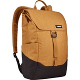 Thule Lithos TLBP-113 Wood Thrush/Black mochila Negro, Marrón Poliéster amarillo/Negro, Ciudad, 38,1 cm (15"), Compartimento del portátil, Poliéster