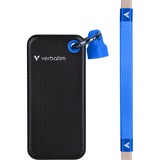 Verbatim Pocket SSD 2 TB USB Tipo C 3.2 Gen 2 (3.1 Gen 2) Negro, Azul, Unidad de estado sólido negro/Azul, 2 TB, USB Tipo C, 3.2 Gen 2 (3.1 Gen 2), 1000 MB/s, 10 Gbit/s, Negro, Azul