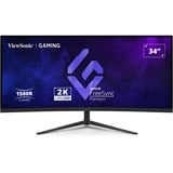 ViewSonic VX3418C-2K pantalla para PC 86,4 cm (34") 3440 x 1440 Pixeles UltraWide Quad HD Negro, Monitor de gaming negro, 86,4 cm (34"), 3440 x 1440 Pixeles, UltraWide Quad HD, Negro