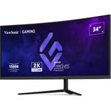 ViewSonic VX3418C-2K pantalla para PC 86,4 cm (34") 3440 x 1440 Pixeles UltraWide Quad HD Negro, Monitor de gaming negro, 86,4 cm (34"), 3440 x 1440 Pixeles, UltraWide Quad HD, Negro