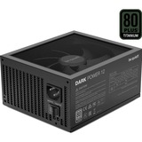 be quiet! DARK POWER 12 1000W unidad de fuente de alimentación 20+4 pin ATX ATX Negro, Fuente de alimentación de PC negro, 1000 W, 100 - 240 V, 1100 W, 50/60 Hz, 14 - 8 A, 14 A