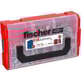 fischer FixTainer - DuoLine + tornillo, Pasador gris claro/Rojo