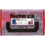 fischer FixTainer - DuoLine + tornillo, Pasador gris claro/Rojo