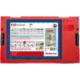 fischer FixTainer - DuoLine + tornillo, Pasador gris claro/Rojo
