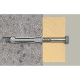 fischer Taco de expansión SX Plus 14x70, Pasador gris claro
