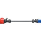 go-e Adaptador para Gemini flex 11 kW, CEE rojo trifásico 16A > CEE azul 16A negro