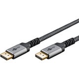 goobay Plus Cable DisplayPort 2.0/2.1, 16K @ 60Hz, 80 Gbit/s gris