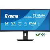 iiyama ProLite XCB3497WQSNP-B1 pantalla para PC 86,4 cm (34") 3440 x 1440 Pixeles UltraWide Quad HD LED Negro, Monitor LED negro (mate), 86,4 cm (34"), 3440 x 1440 Pixeles, UltraWide Quad HD, LED, Negro