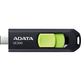 ADATA ACHO-UC300-64G-RBK/GN, Lápiz USB negro/Verde