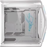 ASUS ROG GR701 Hyperion White Blanco, Caja de torre grande blanco, PC, Blanco, ATX, EATX, micro ATX, Mini-ITX, Aluminio, Multi, Frente