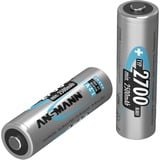 Ansmann Blister 4 X Accu, AA, 2700mAh AA / HR6 Níquel-metal hidruro (NiMH), Batería plateado, AA, 2700mAh, AA / HR6, Níquel-metal hidruro (NiMH), 1,2 V, 2700 mAh, Azul