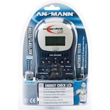 Ansmann ENERGY CHECK LCD medidor de energía y batería, Instrumento de medición azul/blanco