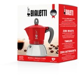 Bialetti 0006946/NP, Cafetera espresso rojo/Plateado