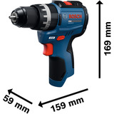 Bosch Taladro atornillador de impacto a batería GSB12V-31 en L-BOXX, Martillo atornillador Minorista