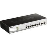 D-Link DGS-1210-10P Gestionado L2 Gigabit Ethernet (10/100/1000) Energía sobre Ethernet (PoE) 1U Negro, Interruptor/Conmutador gris/Negro, Gestionado, L2, Gigabit Ethernet (10/100/1000), Energía sobre Ethernet (PoE), Montaje en rack, 1U