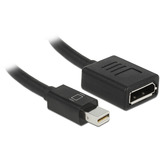 DeLOCK Cable adaptador Mini DisplayPort > DisplayPort 1.4, 8K negro