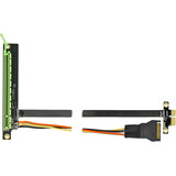 DeLOCK Tarjeta elevadora PCIe x1>x16 con cable flexible de 80 cm, Tarjeta de ampliación 