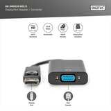 Digitus AK-340410-001-S, Adaptador negro