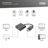 Digitus AK-340410-001-S, Adaptador negro