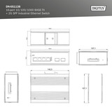 Digitus Red Ethernet Gigabit de 16 puertos, Interruptor/Conmutador 