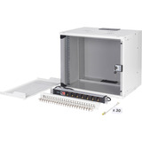 Digitus Set de red SOHO Pro 19" 540x400 mm (AnxP), Armario IT gris claro