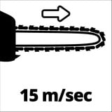 EINHELL GE-EC 2240 2200W Negro, Rojo sierra eléctrica, Motosierra rojo/Negro, 15 m/s, Negro, Rojo, 215 mm, 275 mm, 53 cm, 5,6 kg