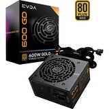 EVGA 600 GD unidad de fuente de alimentación 600 W 24-pin ATX ATX Negro, Fuente de alimentación de PC negro, 600 W, 110 - 240 V, 50/60 Hz, 4 - 8 A, 100 W, 600 W