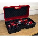 Einhell E-Box L70/35 Negro, Rojo Espuma, Caja de herramientas rojo/Negro, Negro, Rojo, Espuma, Resistente a rayones, A prueba de salpicaduras, 700 mm, 250 mm, 350 mm