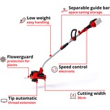 Einhell GE-CT 36/30 Li E-Solo Batería Negro, Gris, Rojo, Cortabordes rojo/Negro, Cortabordes, 2 mm, 0,8 m, 9000 RPM, Negro, Gris, Rojo, 30 cm